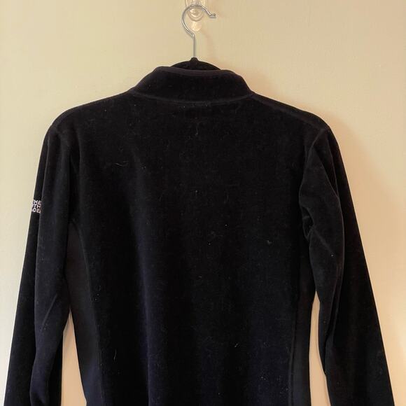 The North Face M/M fitted long sleeve pullover sweater fleece polyester black - Picture 7 of 8
